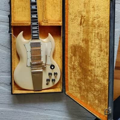 Gibson SG Custom "Large Guard" with Maestro Vibrola 1966 - 1969 - White image 4