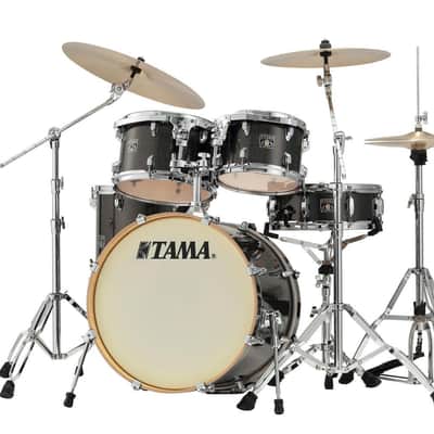 Tama Superstar Classi Maple 5-Piece Shell Pack Unicolor Wrap 20" Bass Midnight Gold Sparkle image 5