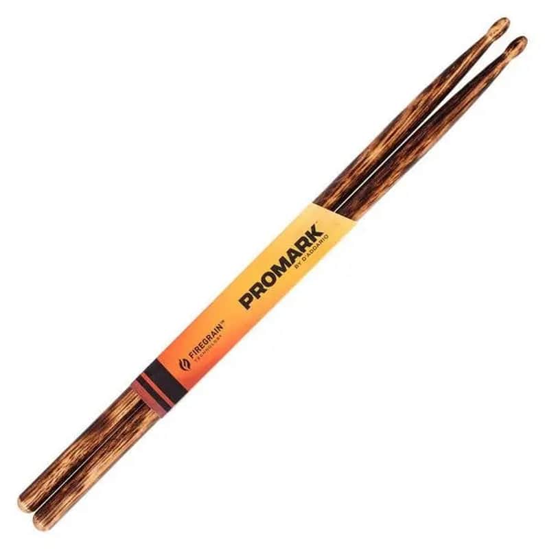 Promark Hickory Fire Grain Drum Sticks - 5B image 1