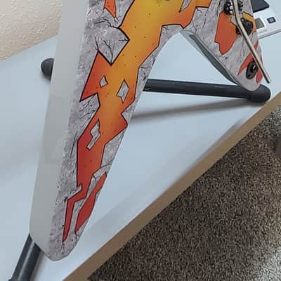 Dean VX Dime Primal Sledge Skin! Floyd Rose top mount - Awesome! 2000s - Primal Concrete Sledge image 6