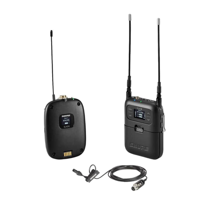 Shure SLXD15/UL4B Portable Digital Wireless Bodypack System with SLXD1 Transmitter, SLXD5 Receiver and UL4B Lav Mic G58 image 1