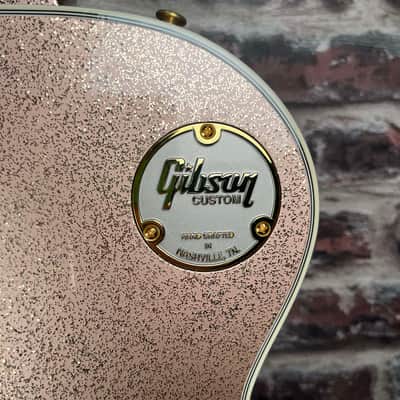 GIBSON LES PAUL CUSTOM ROSE GOLD SPARKLE image 9