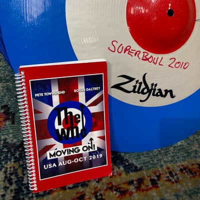 Zak Starkey's The WHO Zildjian Custom "RAF Target" Logo 22" Cymbal from Super Bowl 2010 Halftime Show. Signed by The WHO!! image 10