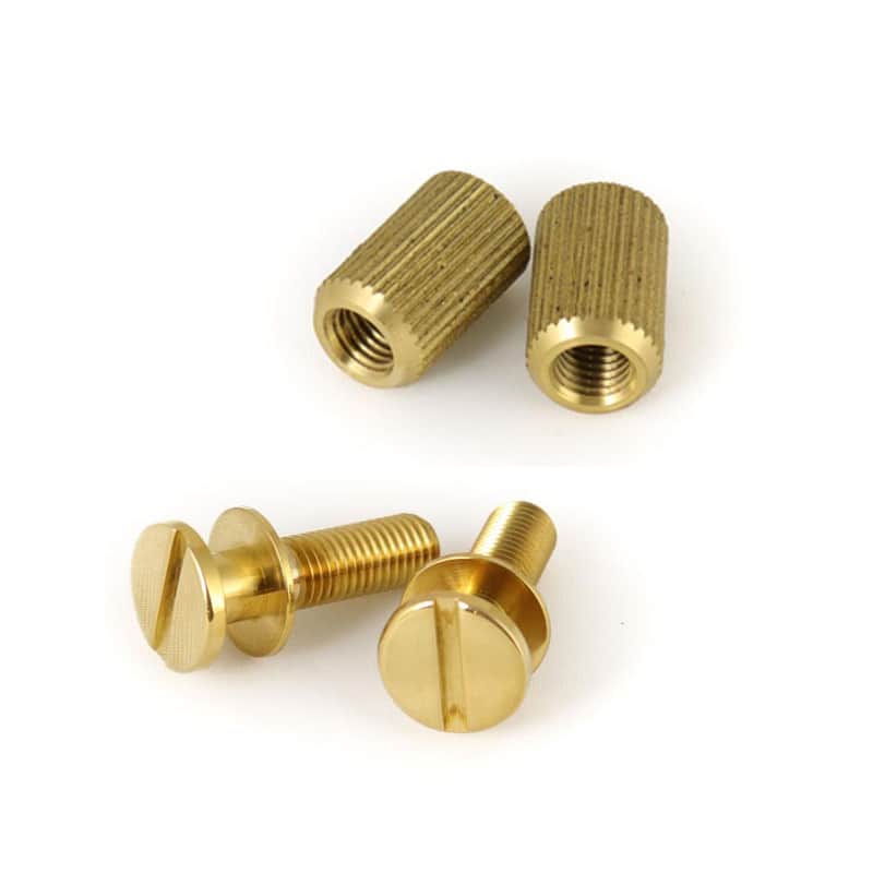 MannMade USA Stoptail Stud & Well set - US Thread - Brass Polished image 1