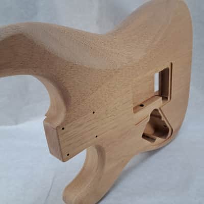 Unfinished Mahogany Hxx guitar body - for Fender Strat Stratocaster neck Floyd Rose J2311 image 8