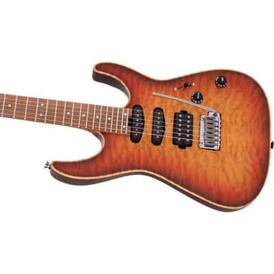 Charvel USA Select DK24 HSS 2PT CM QM Autumn Glow 2839413798 image 2