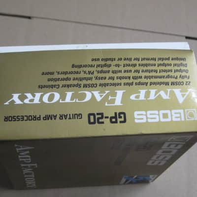 used condition Boss EMPTY BOX for GP-20 Amp Factory (NO pedal / NO paperwork), from early 2000s to mid 2000s (specifically 2001) image 9
