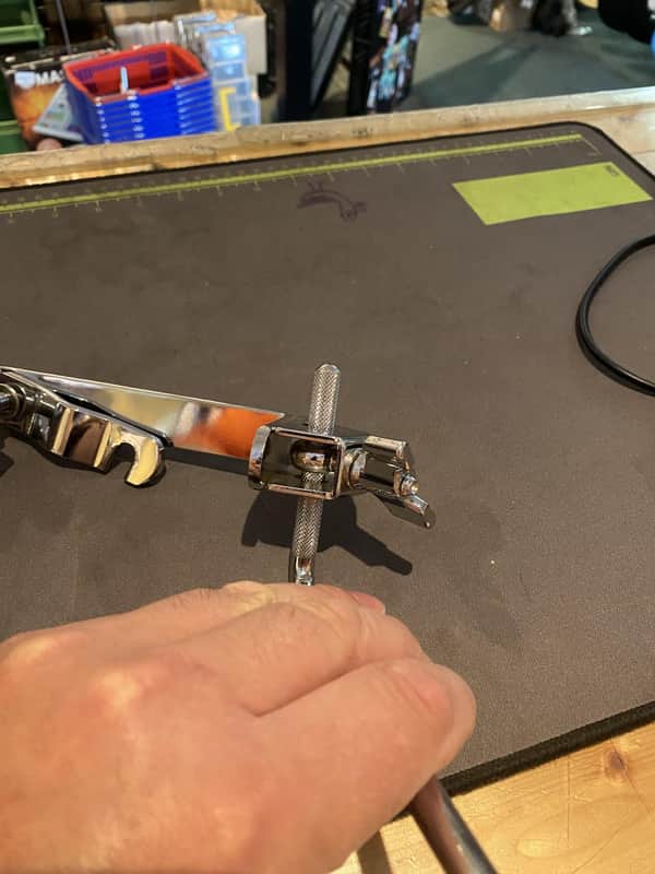 A helpful clamp for drummers and percussionists image 1