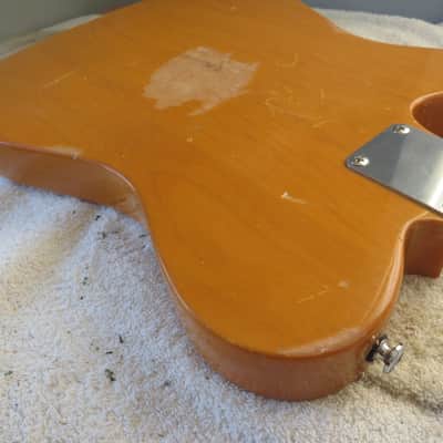 Telecaster style loaded body with tremlo Tele Tremlo loaded body unknown - butterscotch image 8