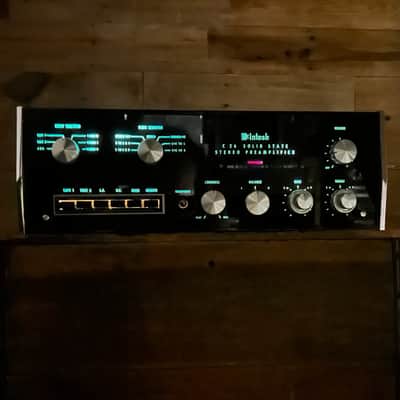 McIntosh C-26 Preamplifier 1970’s - Black/green image 2