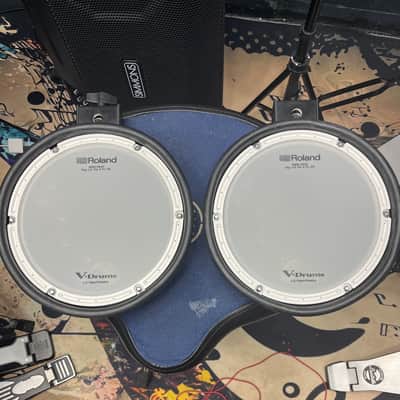 Lot of 2 Roland PDX-8 V-Drum 10" Dual-Trigger Mesh Snare Drum Pad 2010s - Black image 1