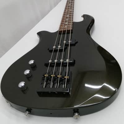Lefty B.C. Rich JE Eagle Bass Guitar Black Gold Metallic Left Handed 34" Scale Diamond Inlays image 12