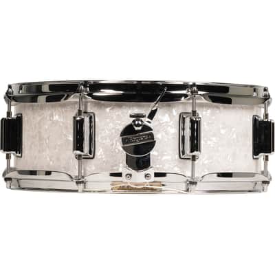 Rogers Powertone 5x14 Snare Drum - White Marine Pearl image 2