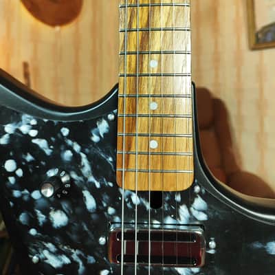 Krunk Ani Style Black Custom Guitar Soviet Era Reissue Rare USSR Retro image 10