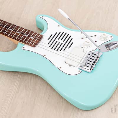 1996 Fender Stratocaster ST-Champ10 ST-CH-435 Mini Electric Guitar Sonic Blue w/ Built-In Speaker, Japan MIJ image 7