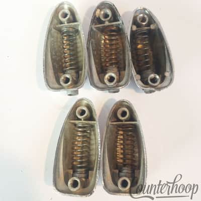 Pearl 5x Tom/Floor Drum Lugs Chrome 1 9/16"Sound King Style Japan Vintage60s-70s image 3