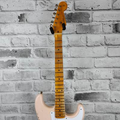 Fender Custom Shop Limited Edition '54 HS Stratocaster Heavy Relic, Super Super Faded Aged Shell Pink image 4