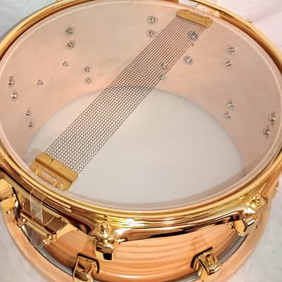 WATCH VIDEO! OCEAN PACIFIC CUSTOMIZED UPGRADED SNARE DRUM (OPDC) ASH ON MAPLE - LACQUERED CLEAR image 11