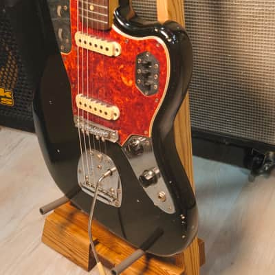 Fender Jaguar 1963 Black Refin with Matching Headstock image 8