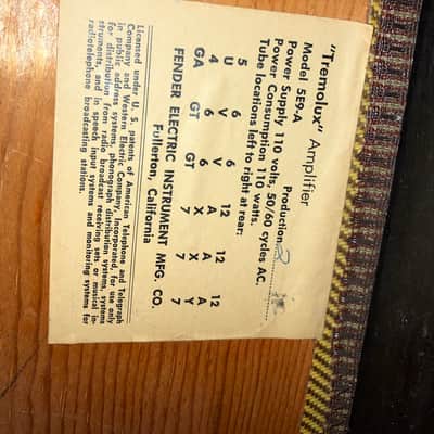 1959 fender 5e9-a Tremolux - Tweed image 7