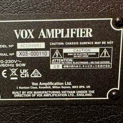 Vox AC10 HW R 1x12”  Hand Wire Combo Reverb image 20
