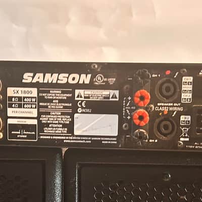 Pair of JBL MPro 415 Monitors w/ Samson SX-1800 pwr Amp & Spkr cables image 9