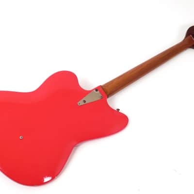 1968 Danelectro Coral Deluxe Bass - Brilliant Red - Rare 34" Scale Bass - Lipstick Pickups -Original Case image 4