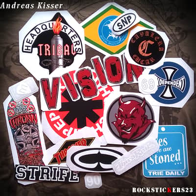Andreas Kisser guitar stickers Charvel MODEL 2 decal Sepultura set 22 image 1