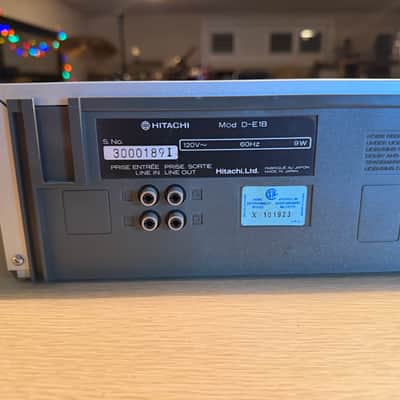 Vintage Hitachi D-E1B Stereo cassette deck & Recorder metal Japan SERVICED! image 11