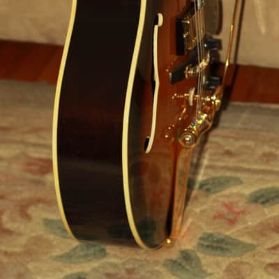 Matsumoku Japan-82'Aria Pro II PE-175 Herb Ellis OHSC Ebony FB,G-Style Truss,Fretside,Vintage Bigsby image 20