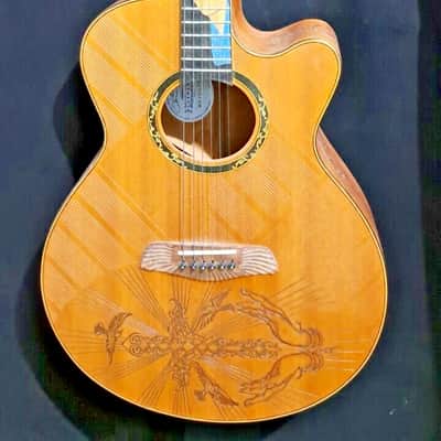 Blueberry Handmade Acoustic Guitar Grand Concert Faith image 11