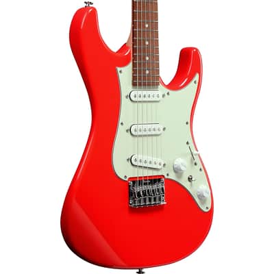 Ibanez AZES31 Electric Guitar Vermilion SSS image 4