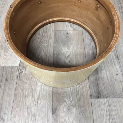 Vintage Beverley 13”x9” Tom Drum Shell Bare Wood #OM16 image 3