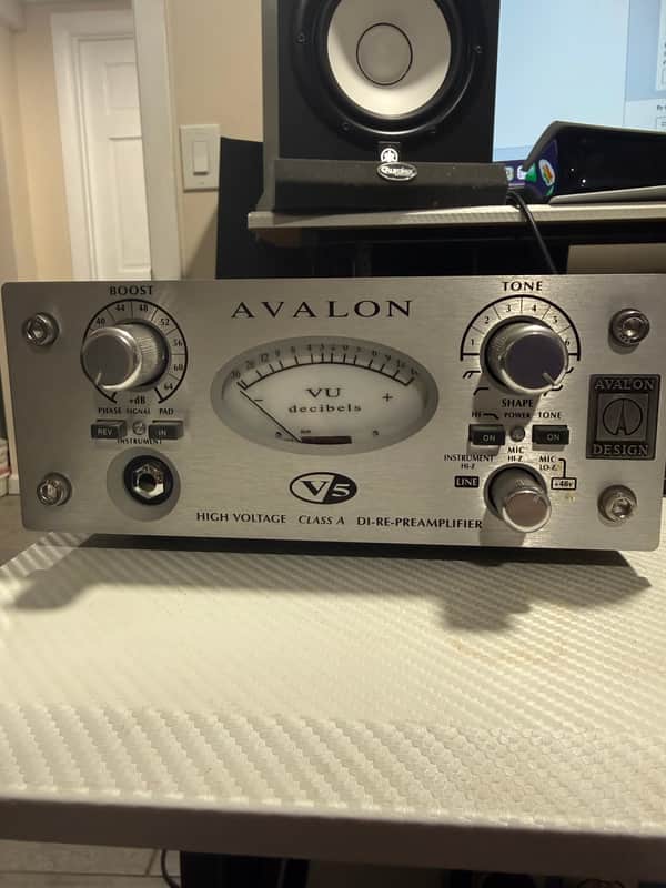 Avalon V5 DI-Re-Preamplifier 2010s - Silver image 1