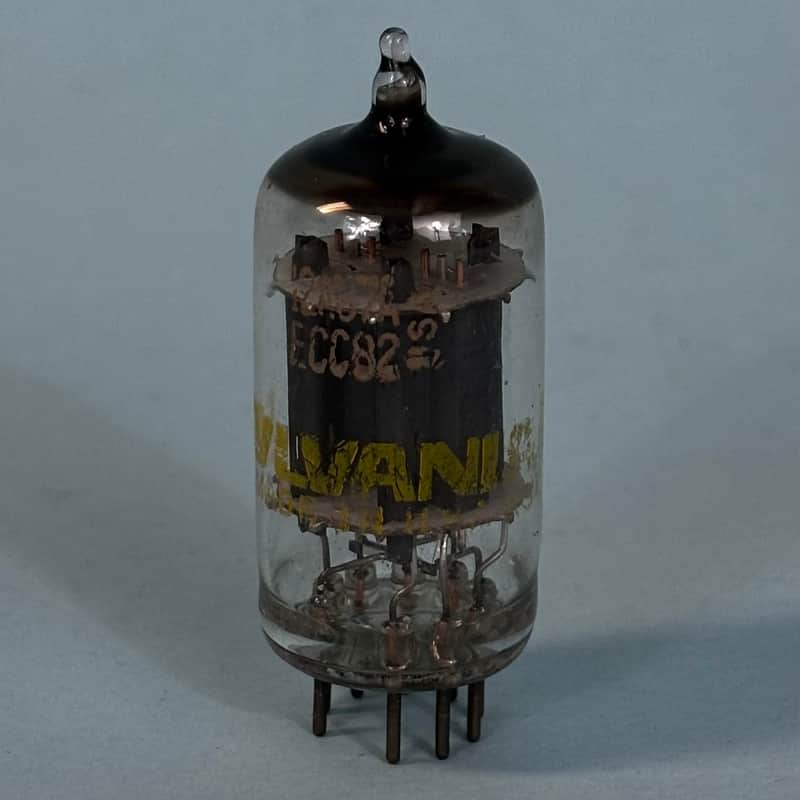 1970s Sylvania 12AU7A ECC82 Vintage Long Plate Halo Getter Preamp Tube! T387 image 1