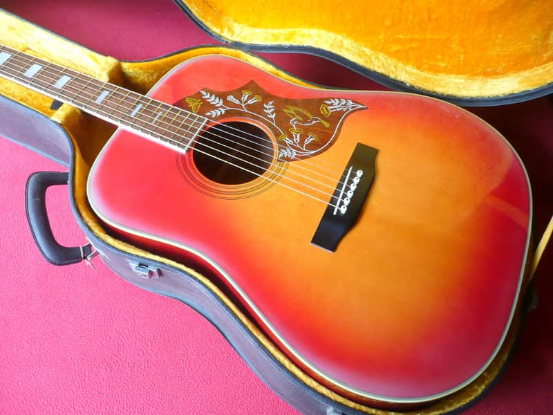 Morris WH-25 Humming Bird Late 70's Red Sunburst | Reverb