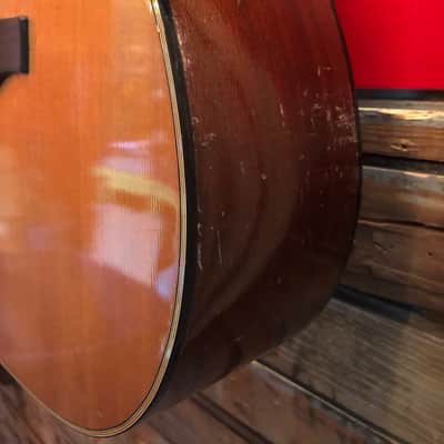 1966-71 Yamaha FG-180 Red Label Jumbo Dreadnought Acoustic Guitar Neck Reset MIJ image 7