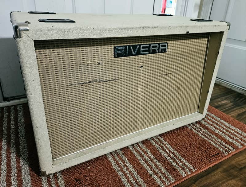 Rivera Rake 2x12 Guitar Cabinet – Rare Blonde Tolex – Loaded with Eminence Governors (Local Pickup) image 1