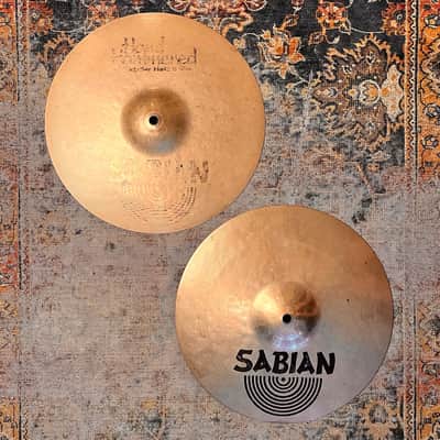 Rare 30 YR Old DARK Crisp Sabian HH 13” Hihats 795 1195 g BRILLIANT! Sound Phenomenal! Listen image 1