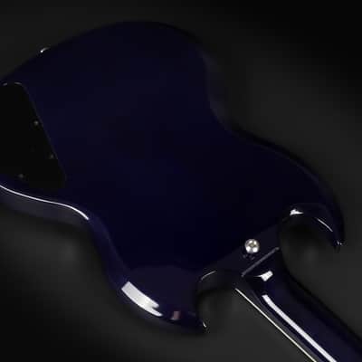 2021 Gibson SG Modern LH Left Handed - BBF Blueberry Fade | USA "AA" Flame Top Ebony Fretboard 24 Frets BurstBucker Pro Pickups Push Pull Coil Split 3.19kg | CoA OHSC image 12