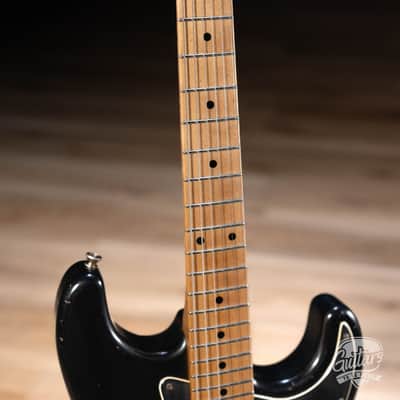 Mario Martin Guitars Ash/Paulownia S-Style w/ Brickhouse Pickups – Black image 4