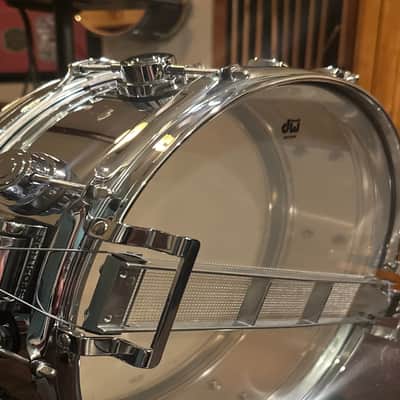 DW Collector's Series True-Sonic Brass 5x14" Snare Drum 2014 - Present - Chrome image 7