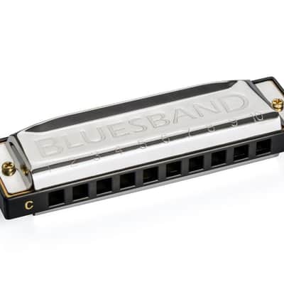 Hohner Blues Band 10 Hole Diatonic Harmonica, C Major, Beginners Harp - M55901X image 3