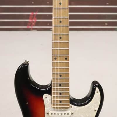 Harmony H-80 Strat Style Electric Guitar Sunburst Finish 1980's image 3