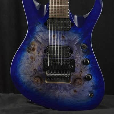 Mint Jackson Pro Series Signature Chris Broderick Soloist 7P Transparent Blue image 1