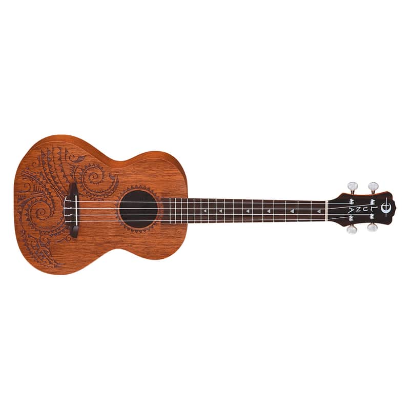 Luna Safari Tattoo 3/4 Size Travel Guitar | Reverb