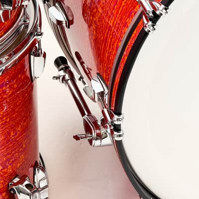 Ludwig Classic Maple Zep Styled CUSTOM Outfit 9x13 / /16x16 / 16x18 / 16x26" Drum Set - Mod Orange 50th Anniversary Reissue image 4