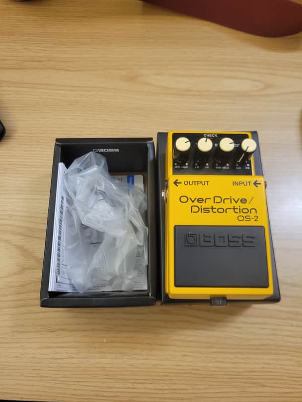 Boss OS-2 OverDrive/Distortion (Silver Label) 1990 - Present - Yellow