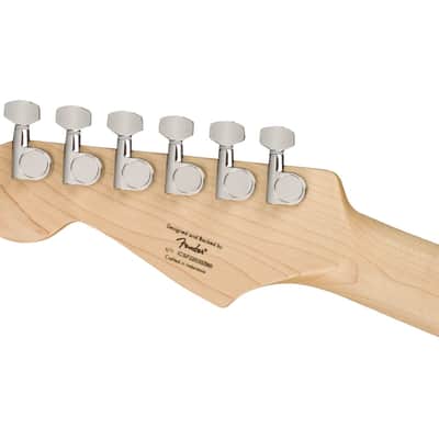 Squire Sonic Stratocaster HT Electric Guitar, Arctic White, Maple Fingerboard, White Pickguard image 6