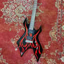 B.C. Rich Warlock KKW Kerry King Signature 2000s - Black/Red Tribal